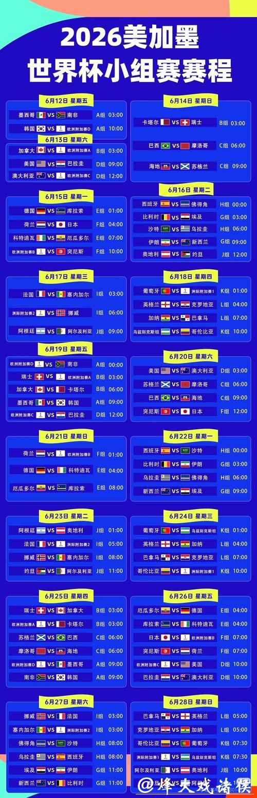 2026世界杯直播平台大全 2026世界杯直播平台大全